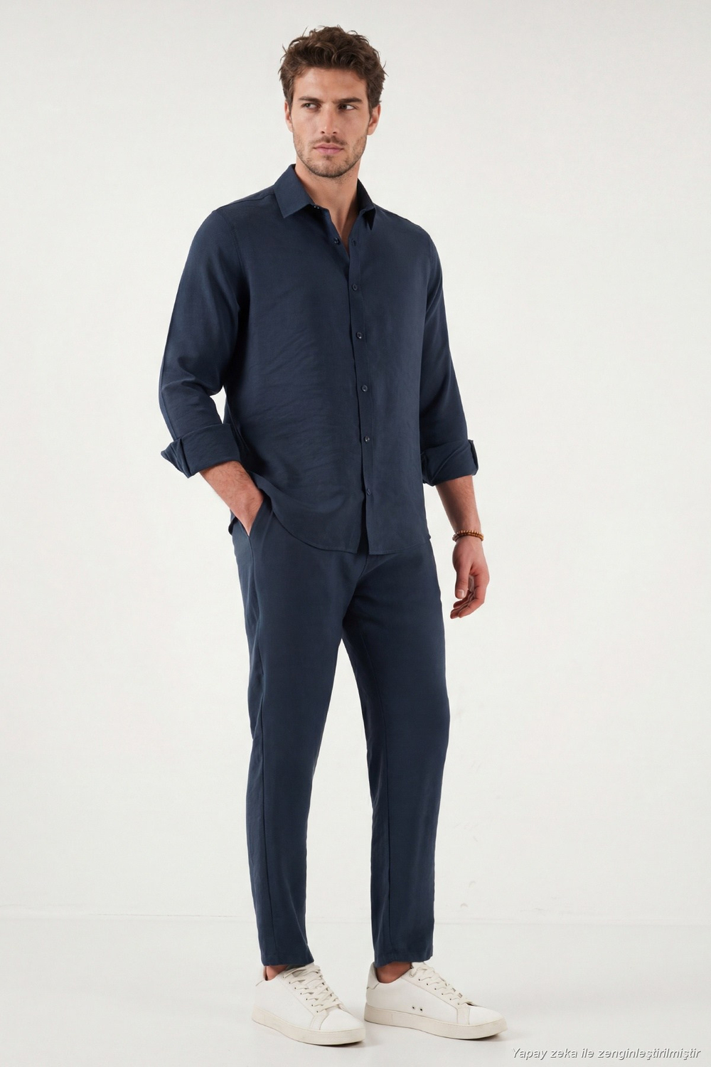 Regular Fit Normal Bel Düz Paça Erkek Pantolon CF26S611639 İNDİGO