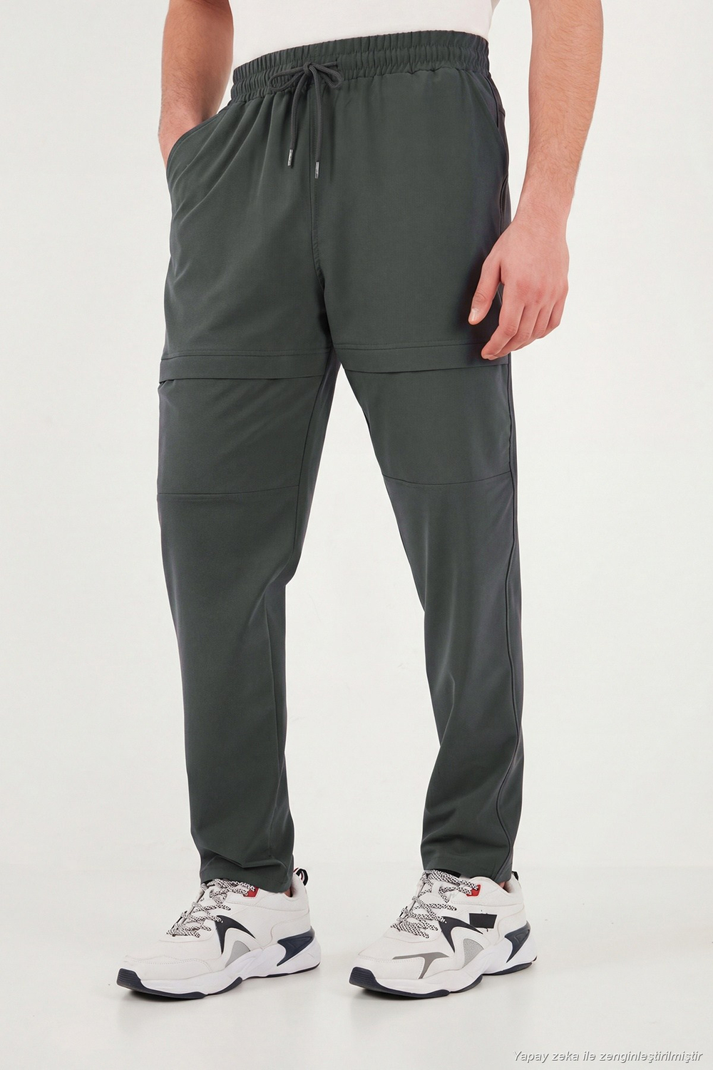 Regular Fit Normal Bel Düz Paça Trekking ve Kargo Erkek Pantolon 693705 FÜME