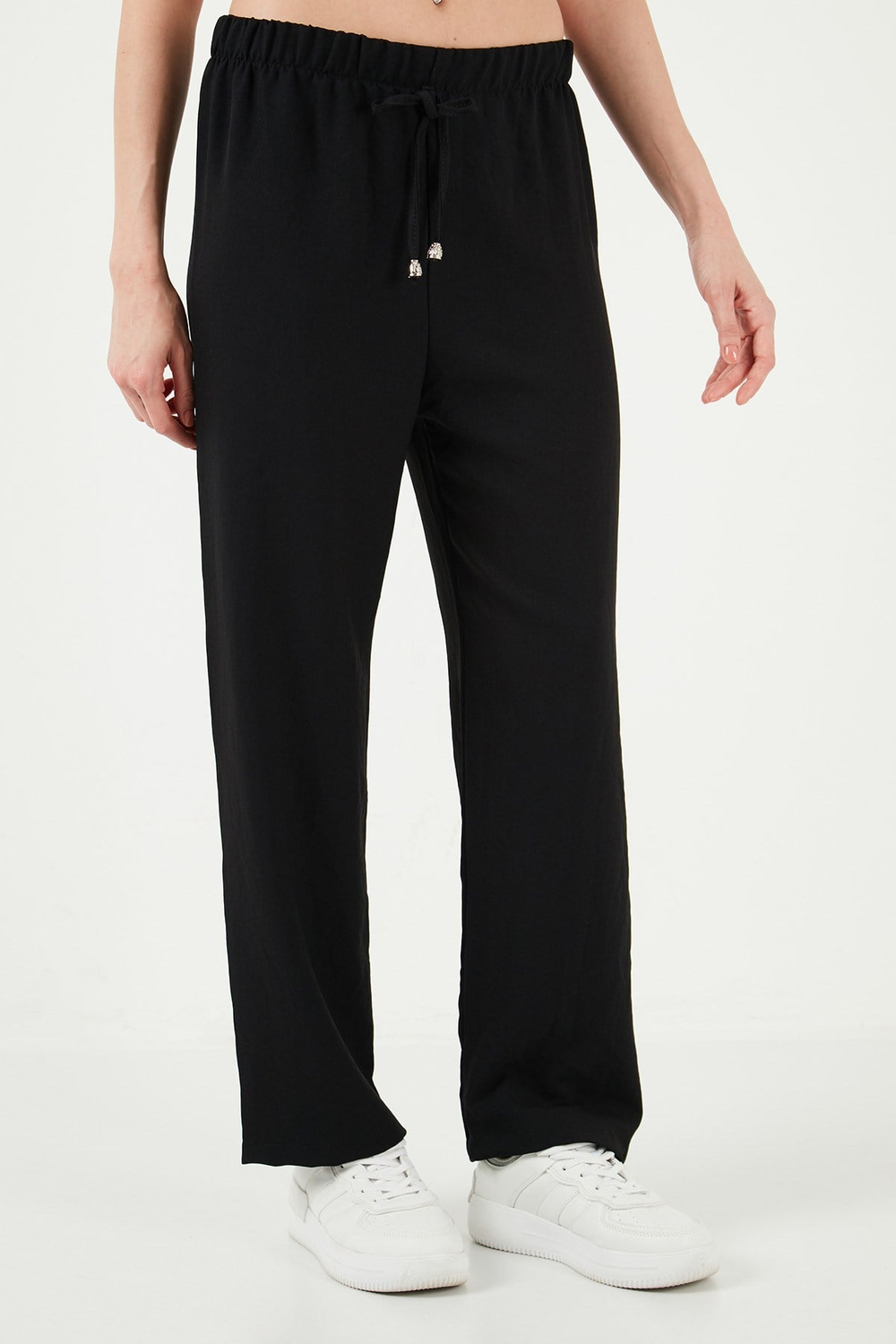 Relaxed Fit Bol Paça Kadın Pantolon 5865826 SİYAH