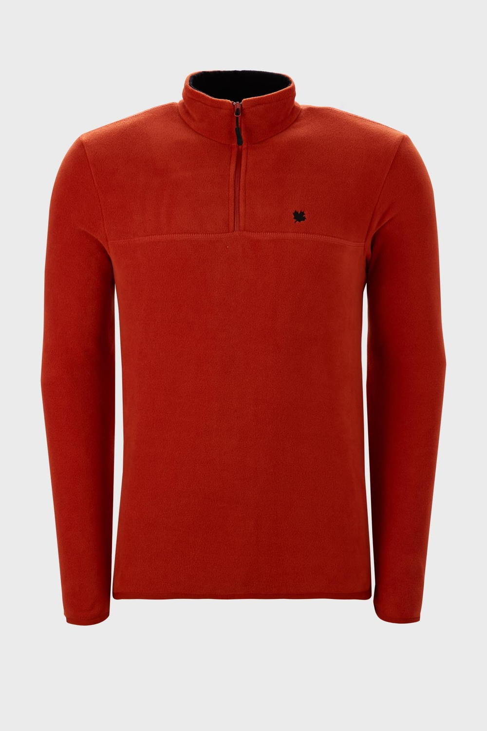 Slim Fit Anti-Pilling Tüylenme Yapmayan Bato Yaka Kışlık Şardonlu Erkek Polar 5906001 ORANGE