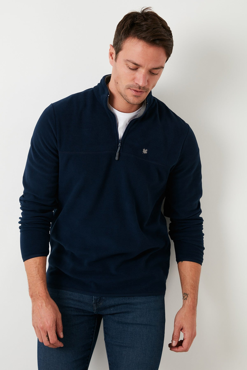 Slim Fit Anti-Pilling Tüylenme Yapmayan Bato Yaka Soğuk Geçirmez Şardonlu Erkek Polar 5906001 LACİVERT