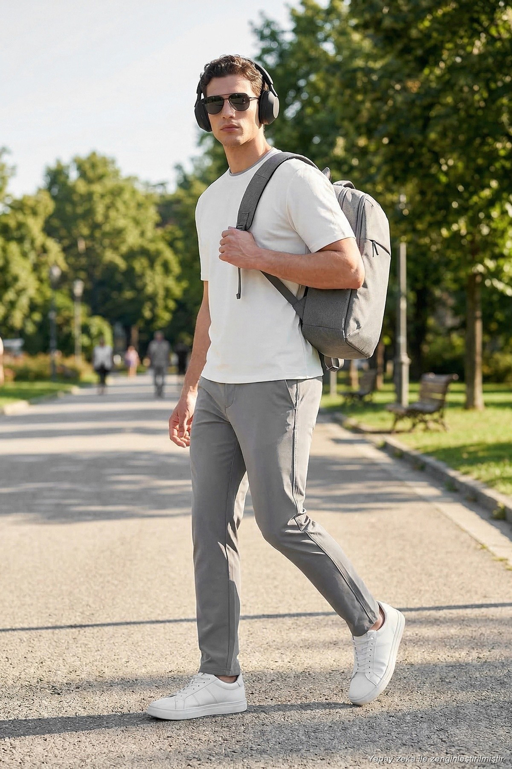 Slim Fit Normal Bel Daralan Paça Erkek Pantolon 6843660 TAŞ