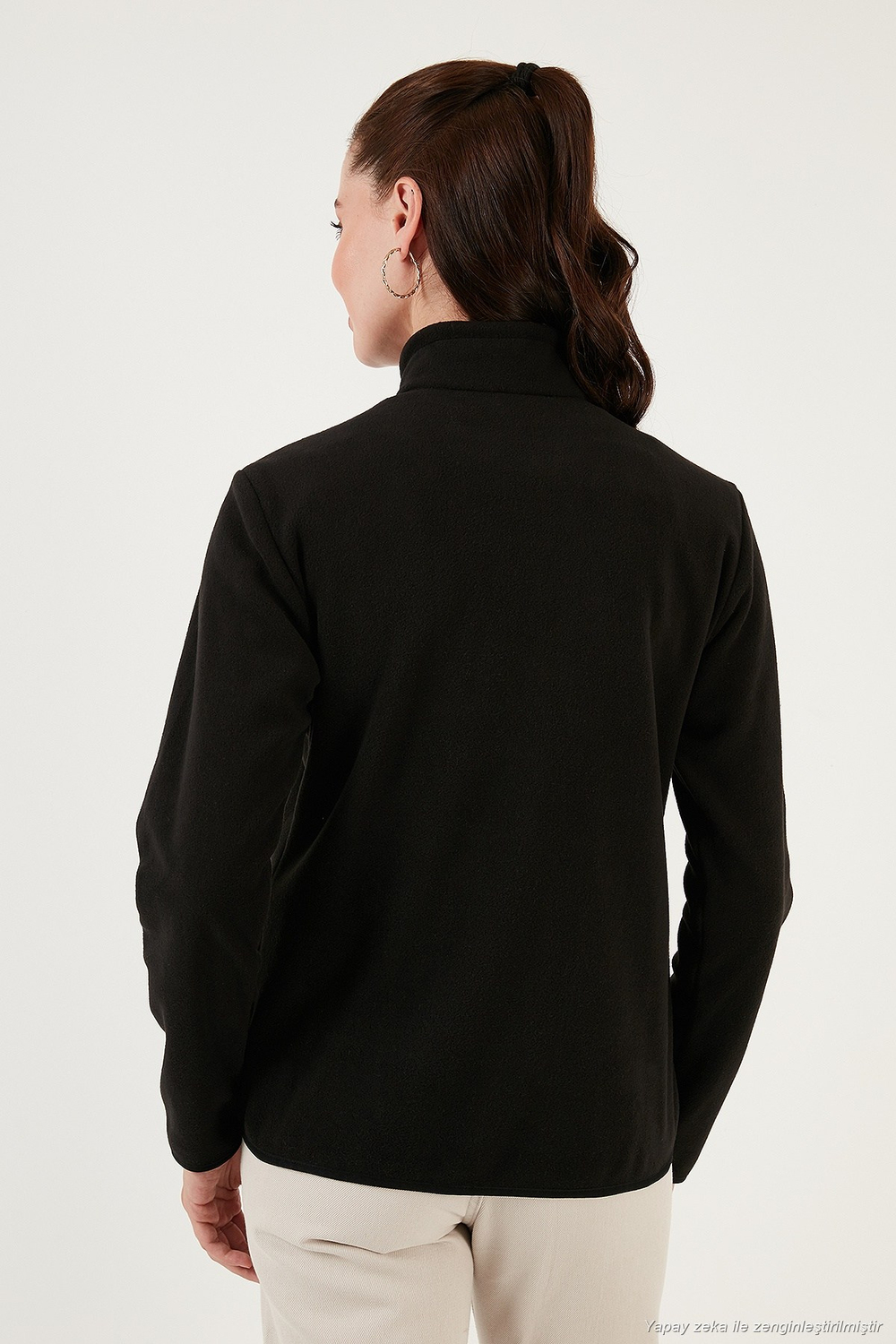 Slim Fit Yumuşak Dokulu Anti-Pilling Tüylenme Yapmayan 2li Paket Kadın Polar 5907000S2 Fıstık Yeşil-Siyah