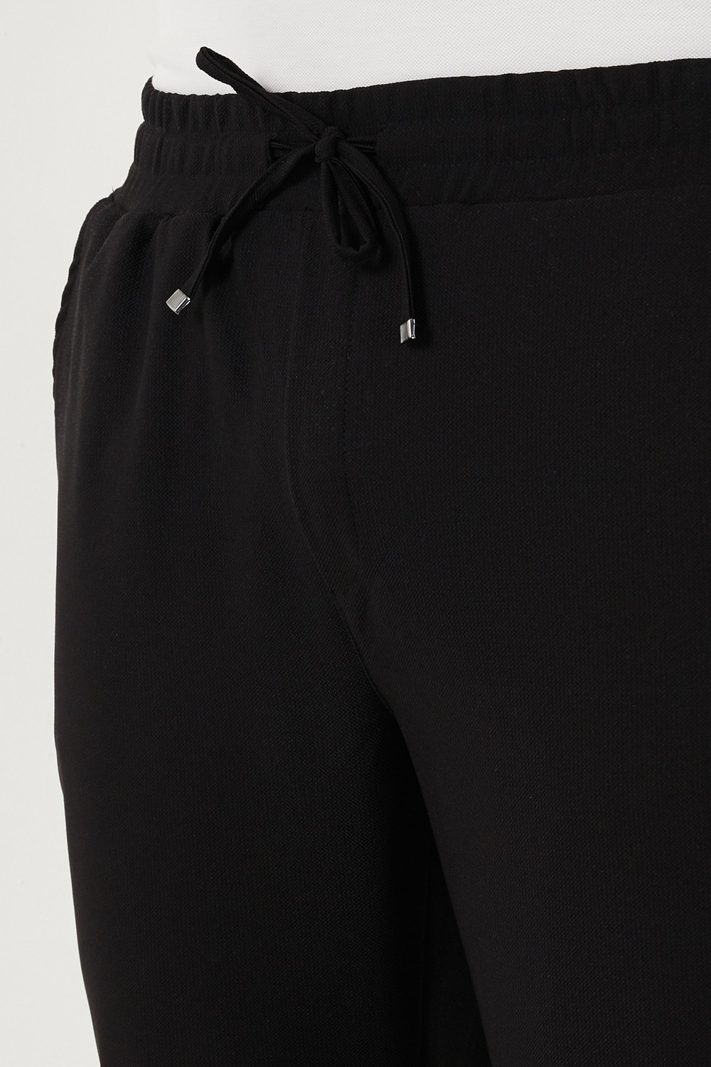 Streç Regular Fit Normal Bel Düz Paça Jogger Erkek Pantolon CF25617953 SİYAH