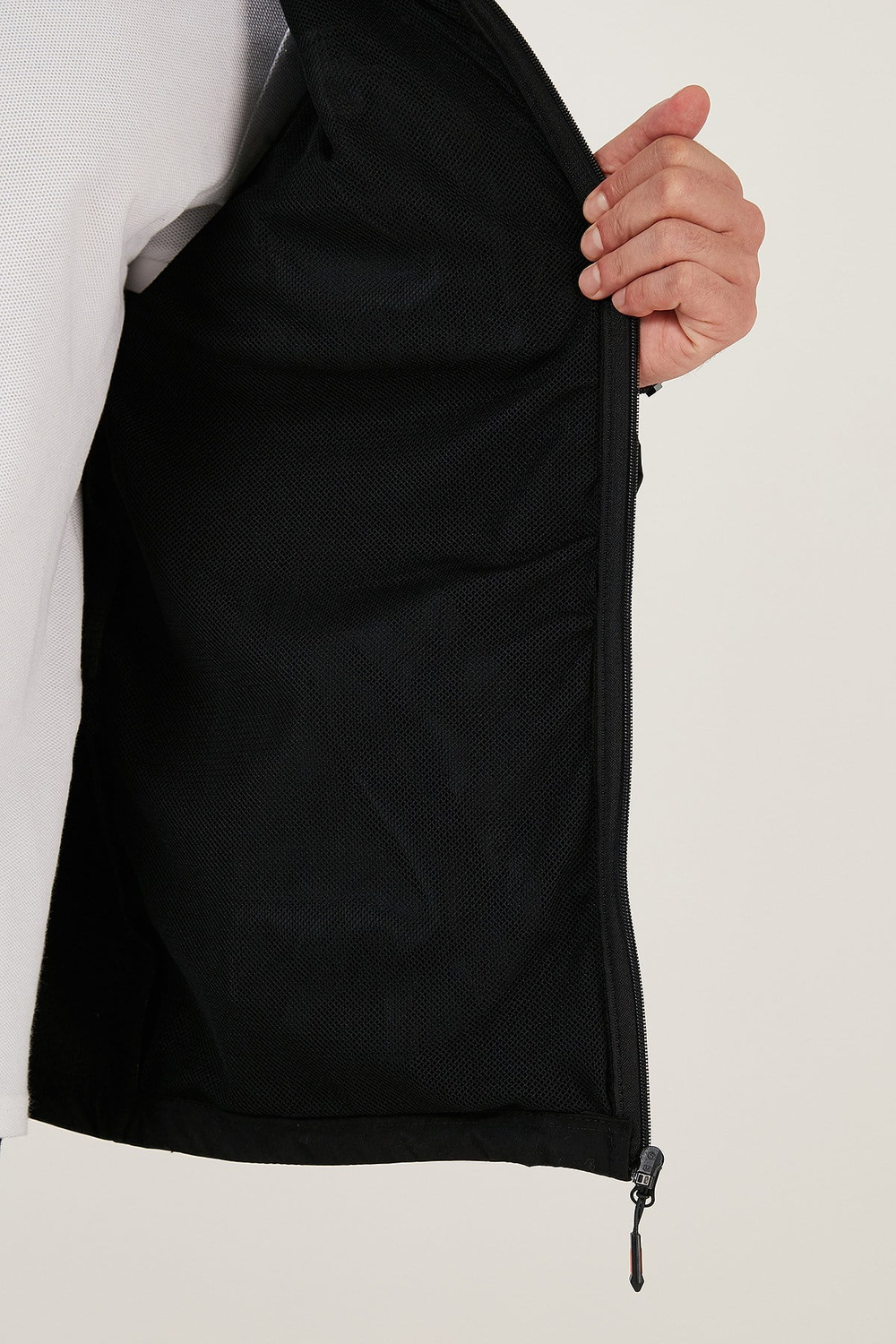 Su İtici Slim Fit Dik Yaka Softshell İnce Erkek Mont 649003 SİYAH