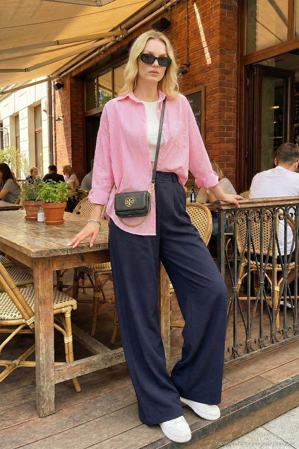 Wide Leg Yüksek Bel Geniş Paça Palazzo Kadın Pantolon 5866290 LACİVERT