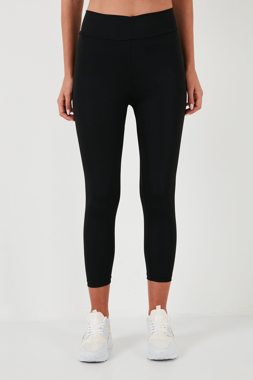Yüksek Bel Toparlayıcı Slim Fit Esnek Kadın Tayt 5865659 SİYAH