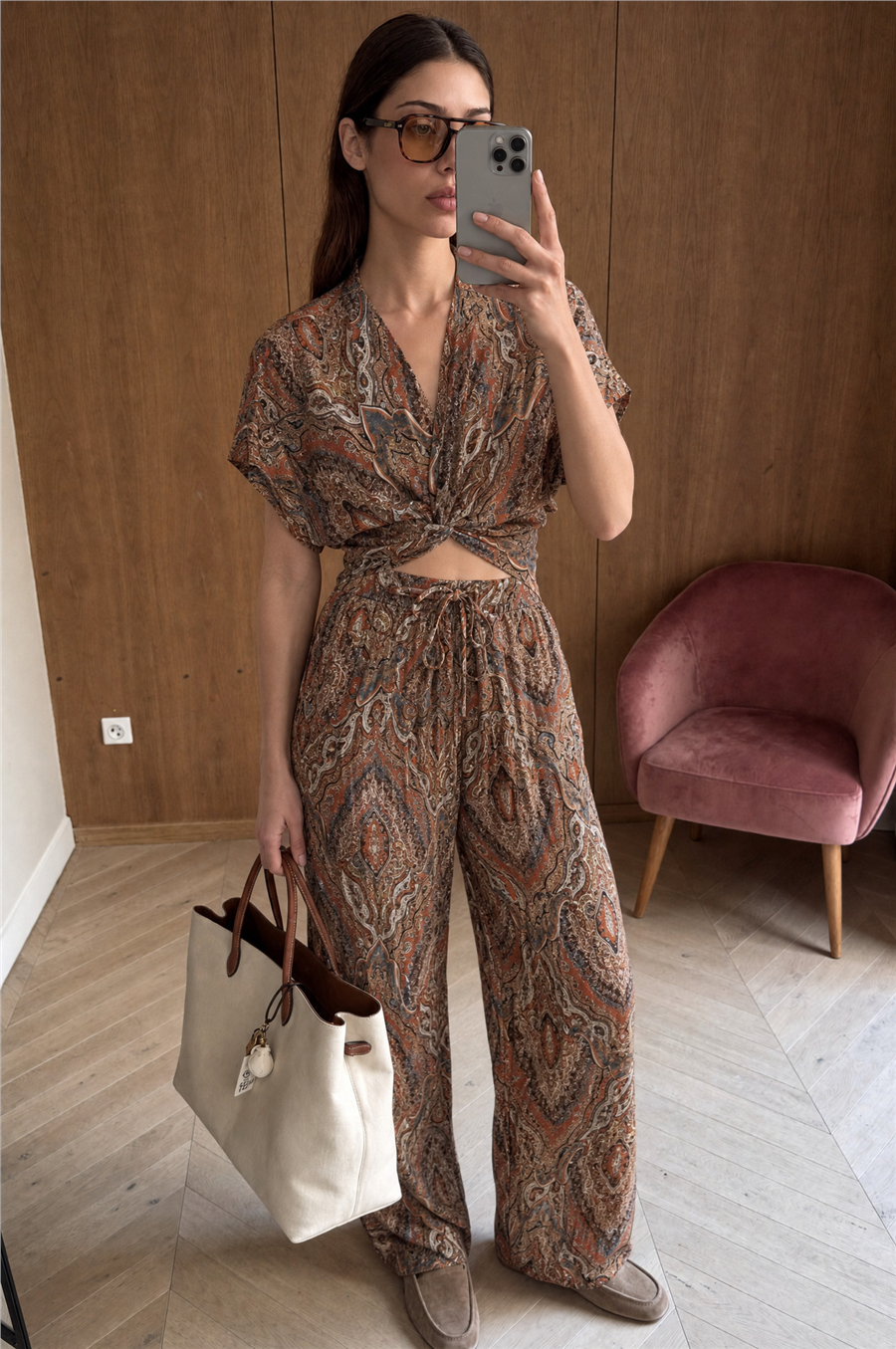 Livia Desenli Pantolon Takım