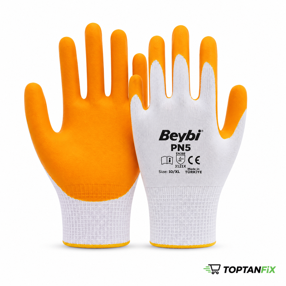 Beybi PN5 Polyester Örme Nitril İş Eldiveni