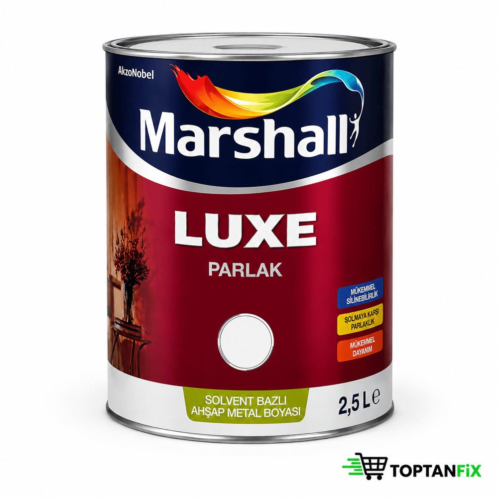Marshall Luxe Parlak Sentetık Boya 2.5 Lt Beyaz