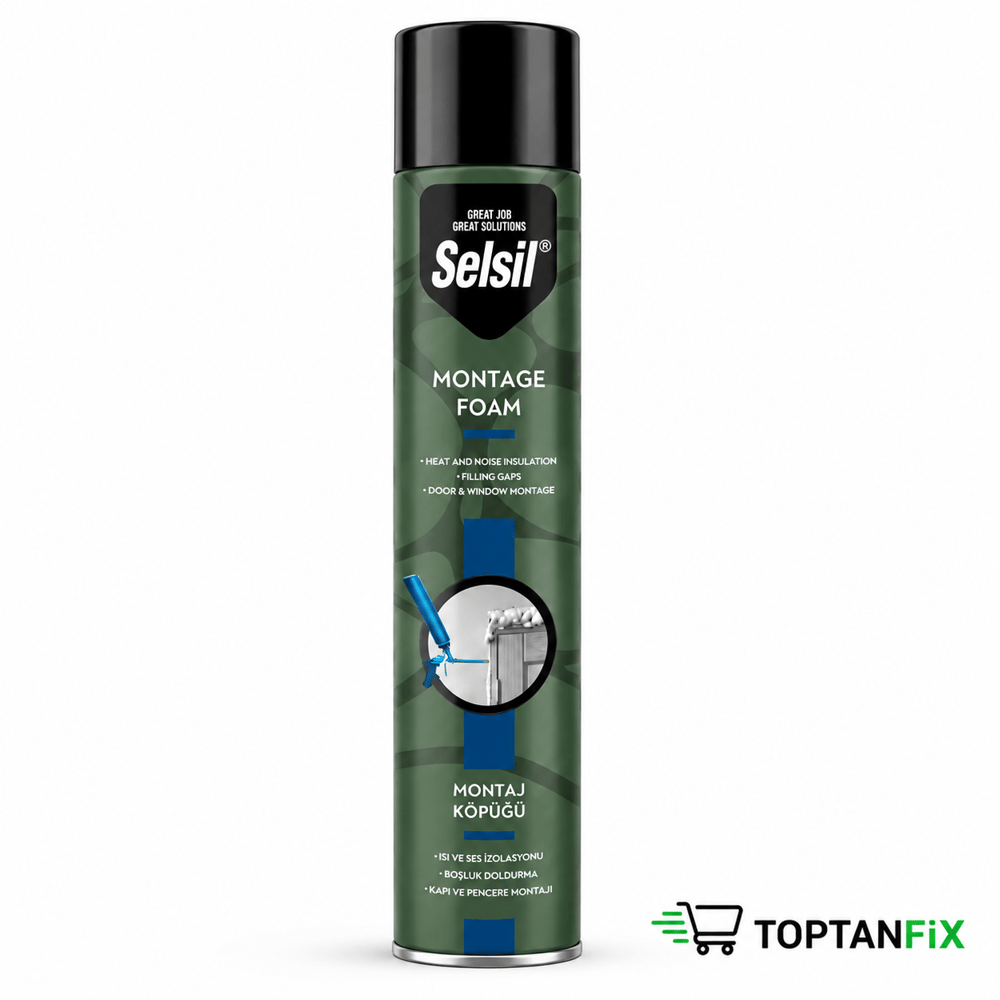 Selsil 750 ml 600 gr Poliüretan Montaj Köpüğü
