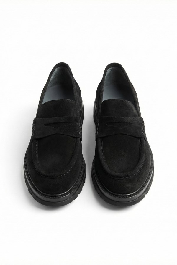 Cologne Casual Shoes Black  Süet