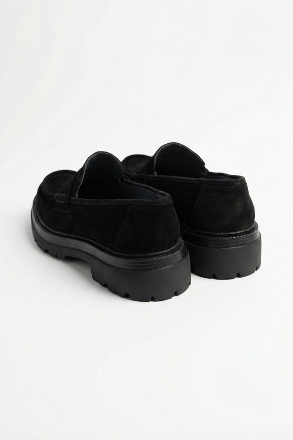 Cologne Casual Shoes Black  Süet