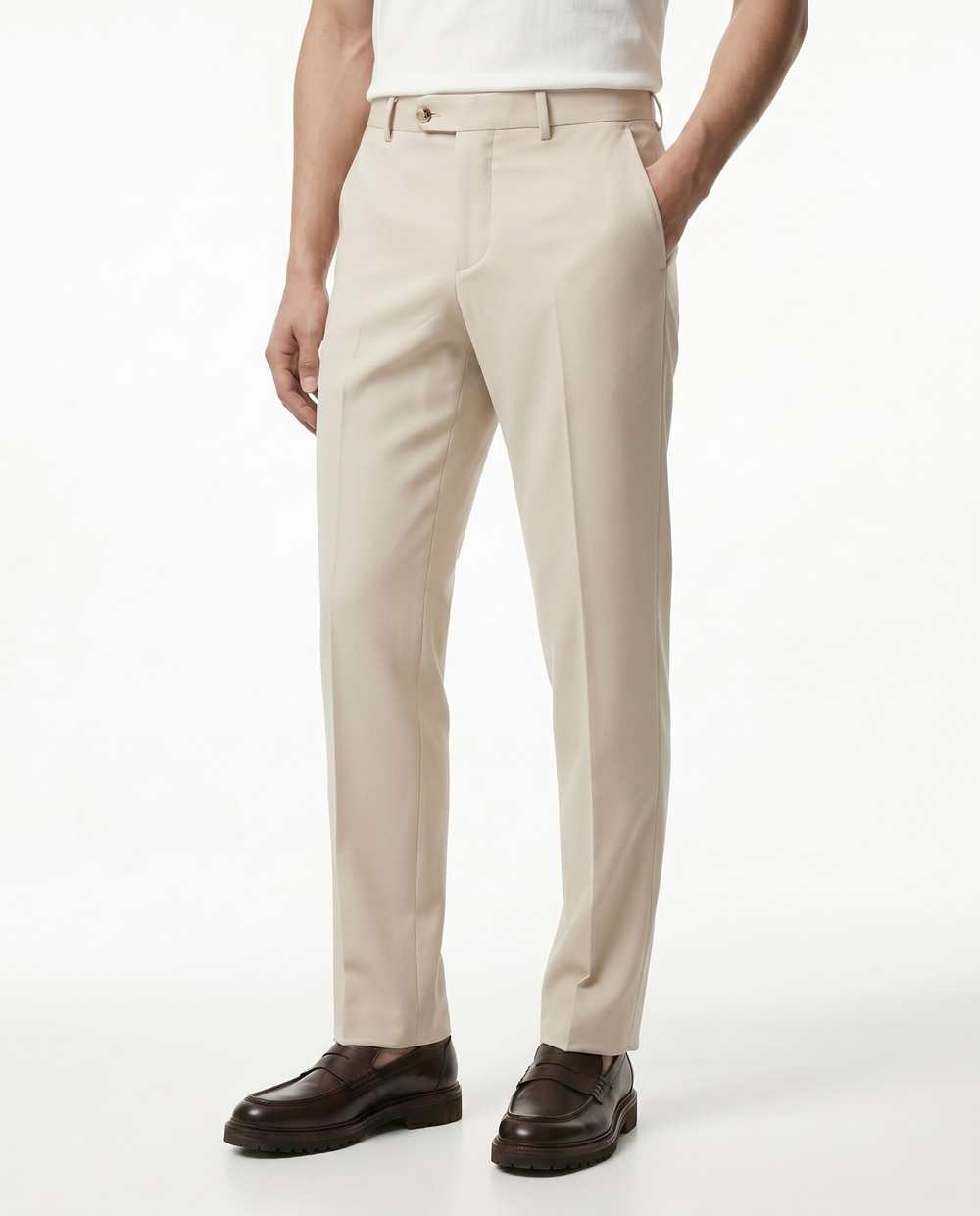 Marcusl Slim Fit Pants Bej