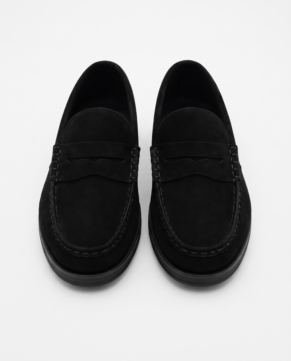 Monroe Penny Shoes Black  Süet