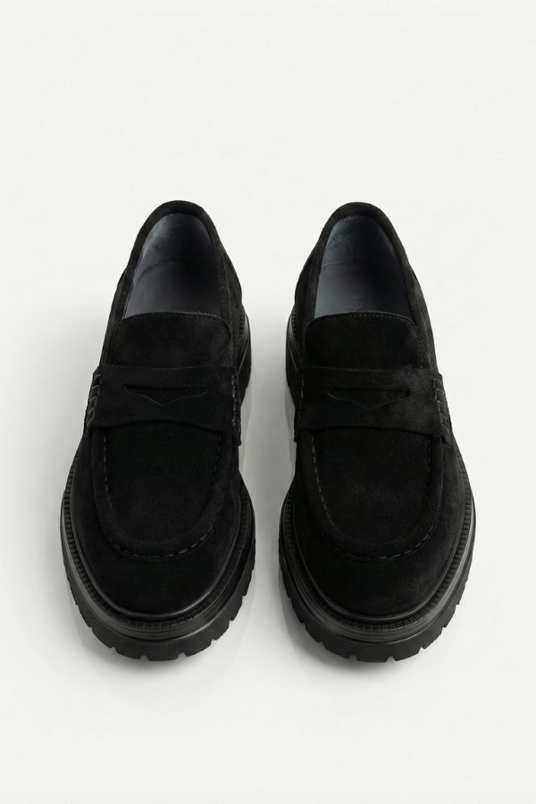Munich Casual Shoes Black  Süet