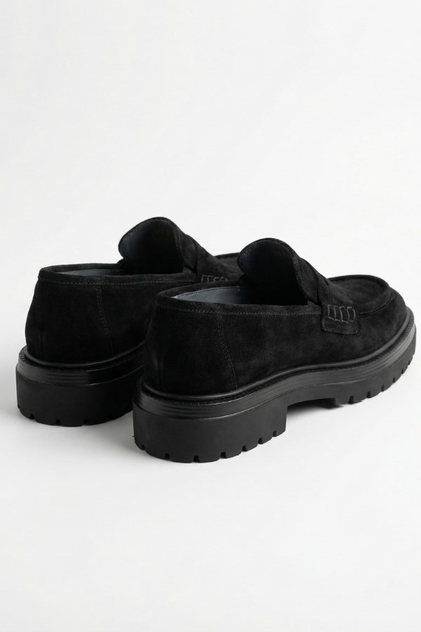 Munich Casual Shoes Black  Süet