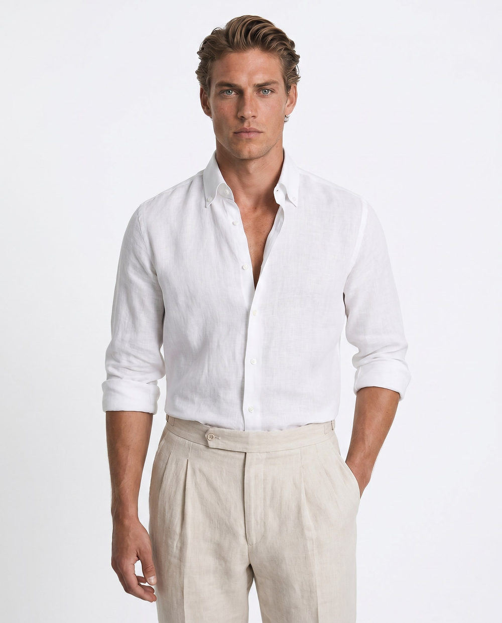 Prive Button-Down Shirt White