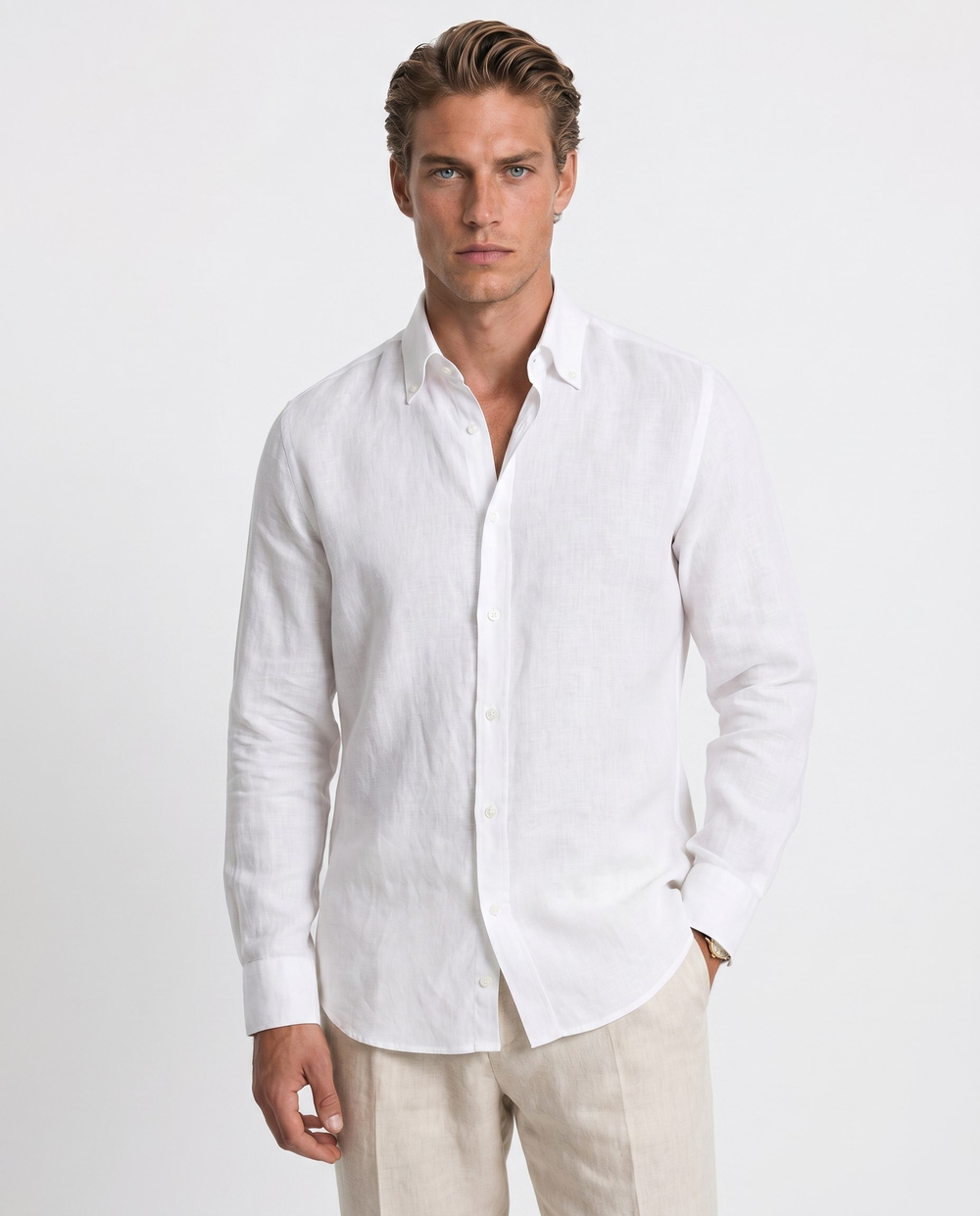 Prive Button-Down Shirt White