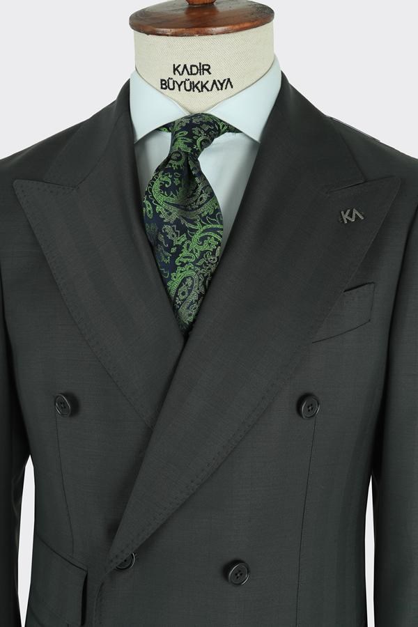 Sarteno Double-Breasted Suit Khaki
