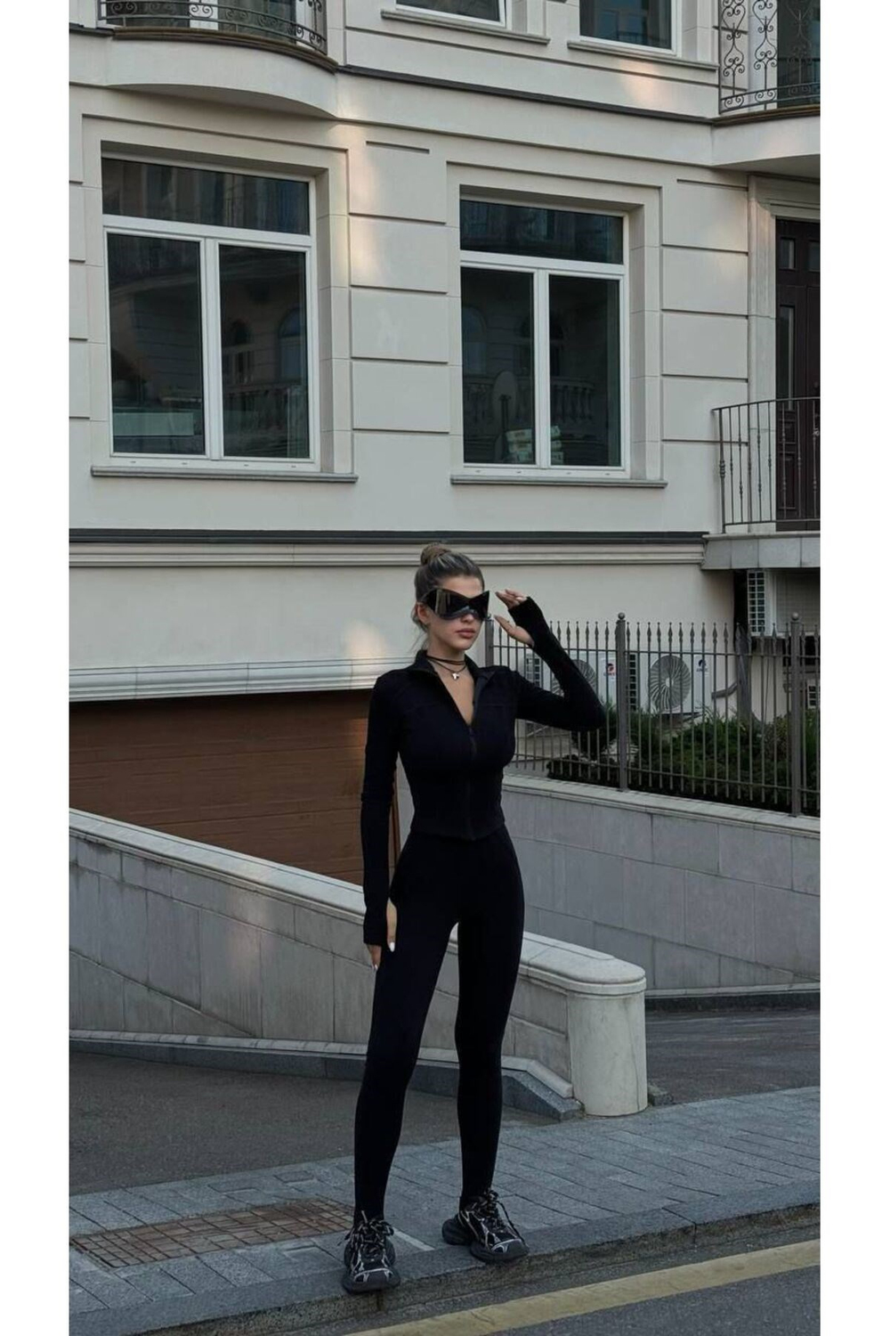 Kadın Fermuarlı Taytlı Spor Takım