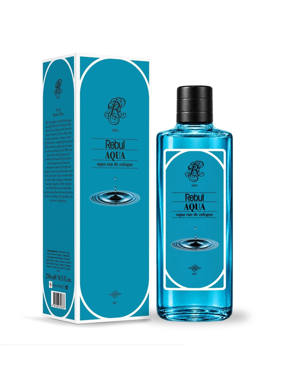Rebul Aqua EDC Kolonya 250 ml Cam Şişe