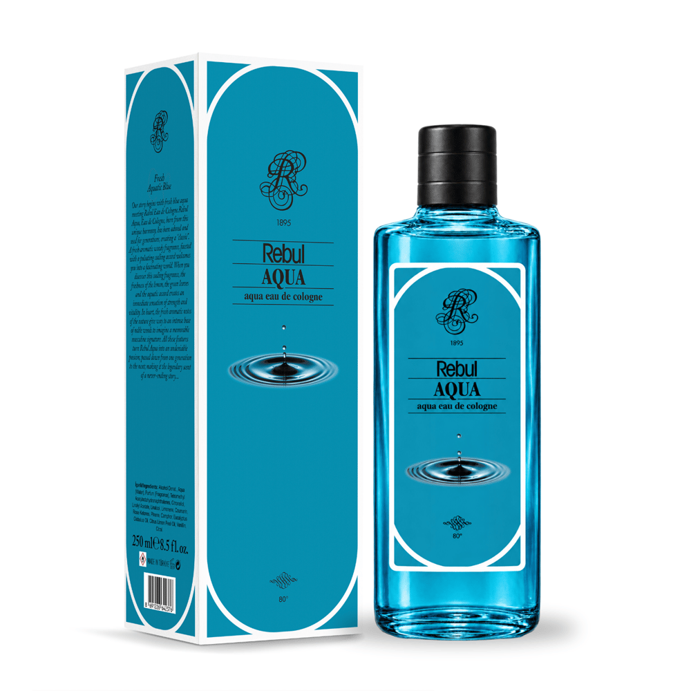 Rebul Aqua EDC Kolonya 250 ml Cam Şişe