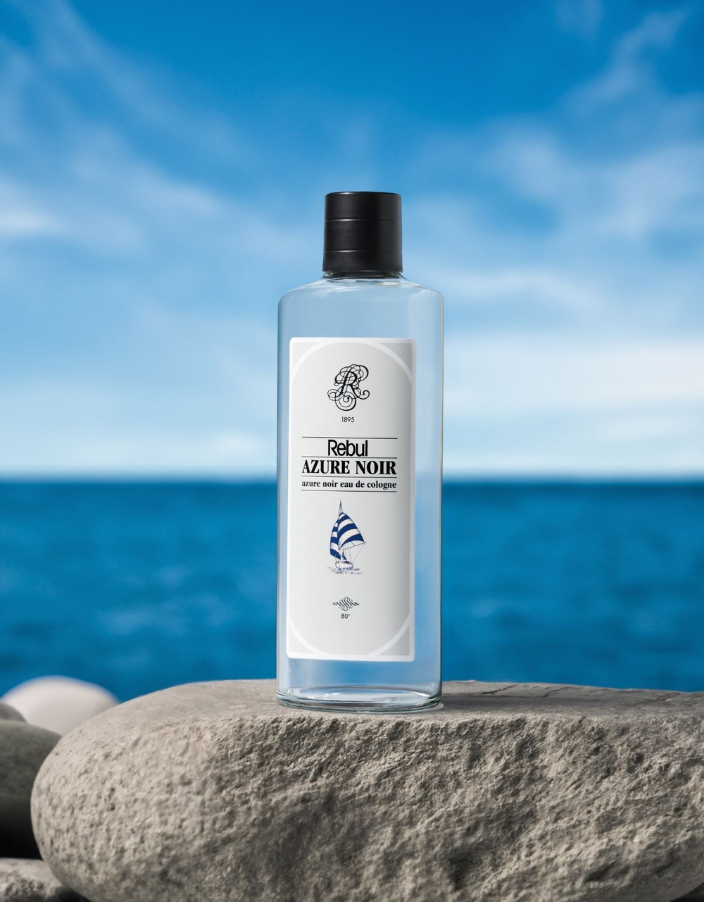 Rebul Azure Noir EDC Kolonya 250 ml Cam Şişe