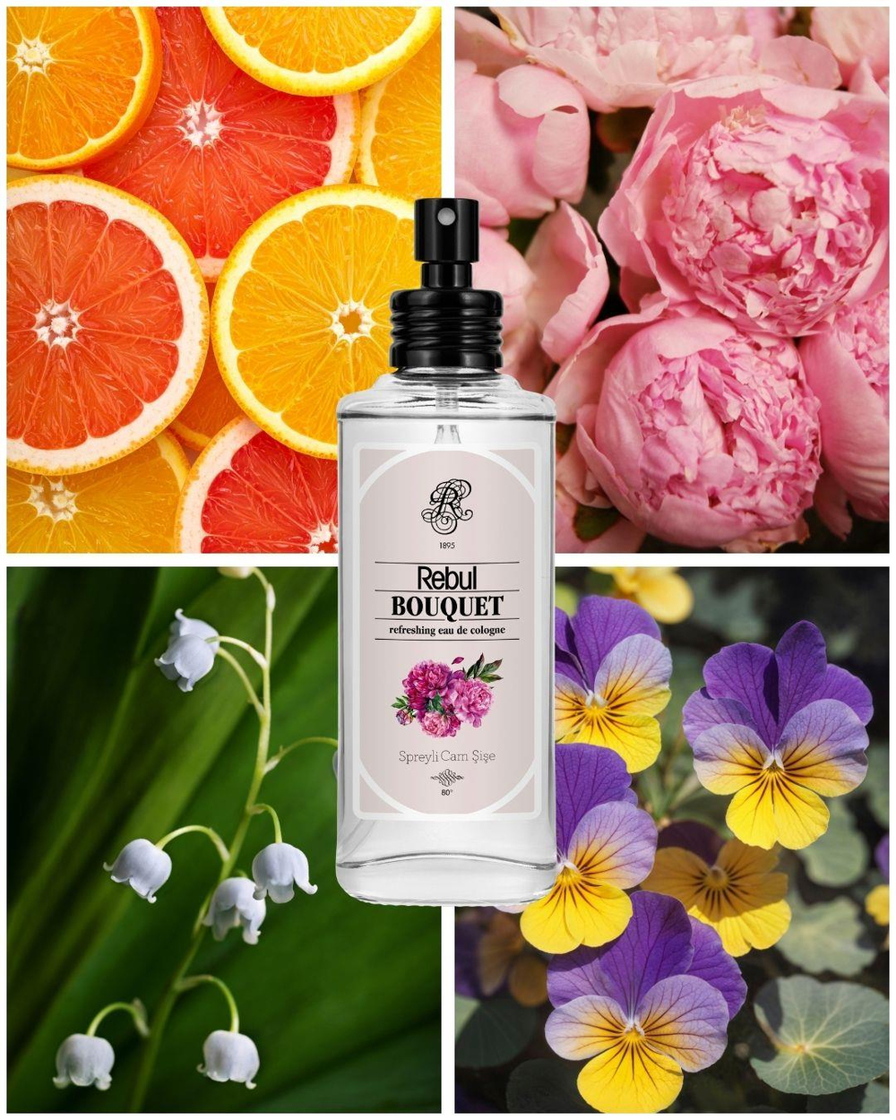 Rebul Bouquet EDC Kolonya 100 ml Cam Şişe