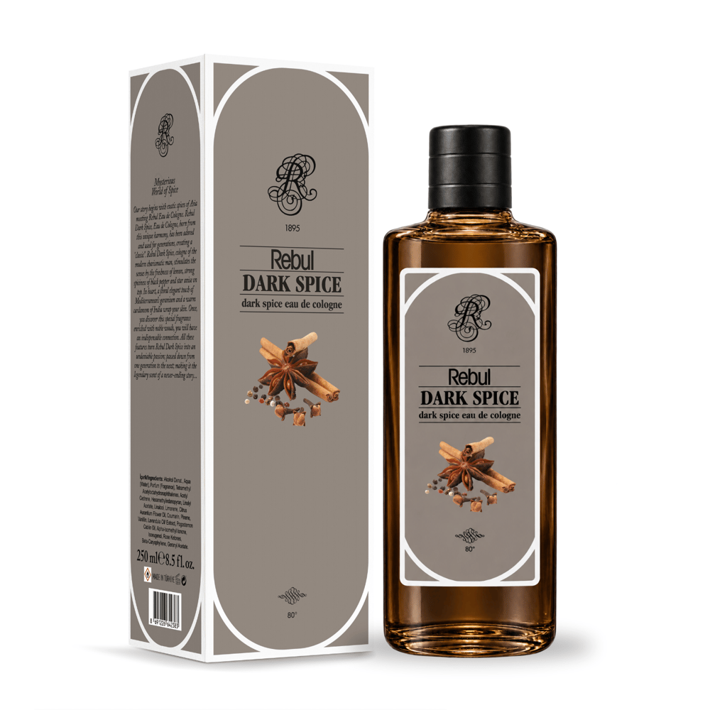 Rebul Dark Spice EDC Kolonya 250 ml Cam Şişe