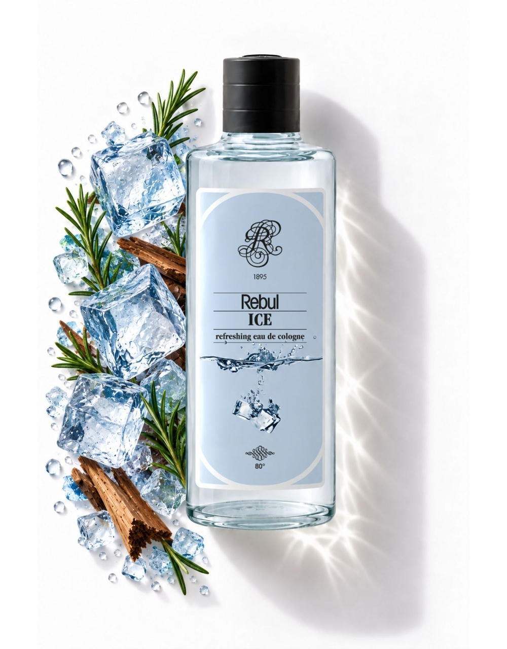 Rebul Ice EDC Kolonya 250 ml Cam Şişe