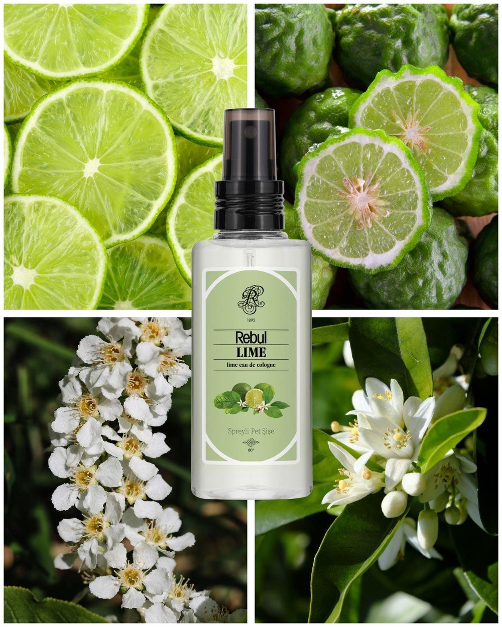 Rebul Lime EDC Kolonya 125 ml Pet Şişe