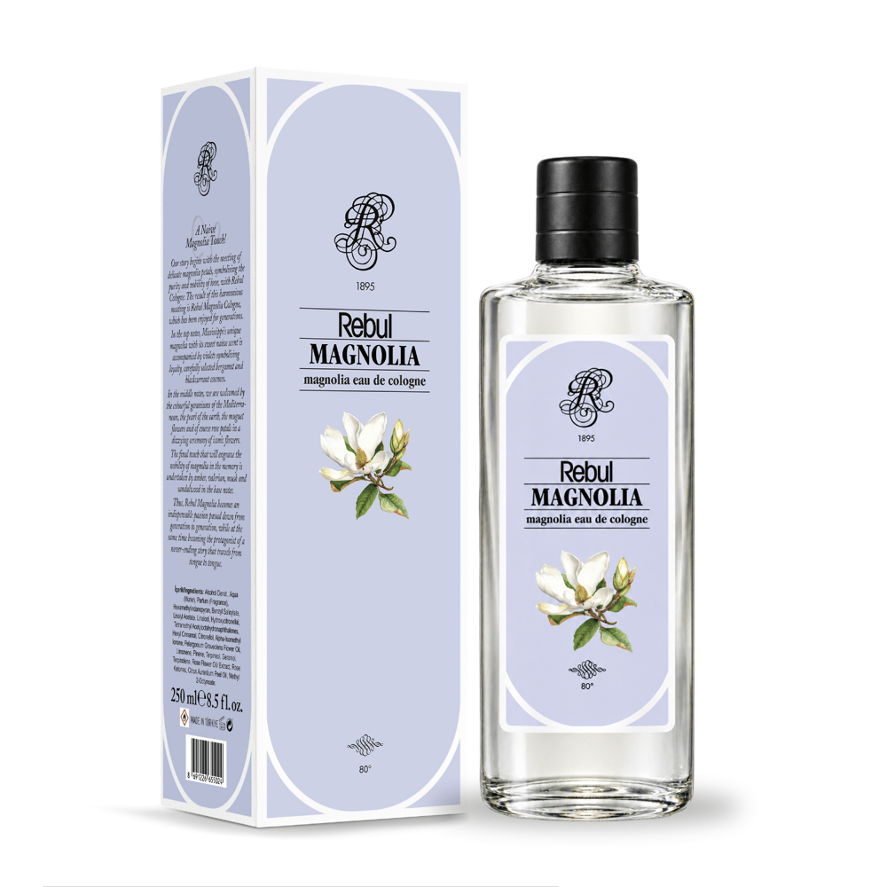 Rebul Magnolia EDC Kolonya 250 ml Cam Şişe