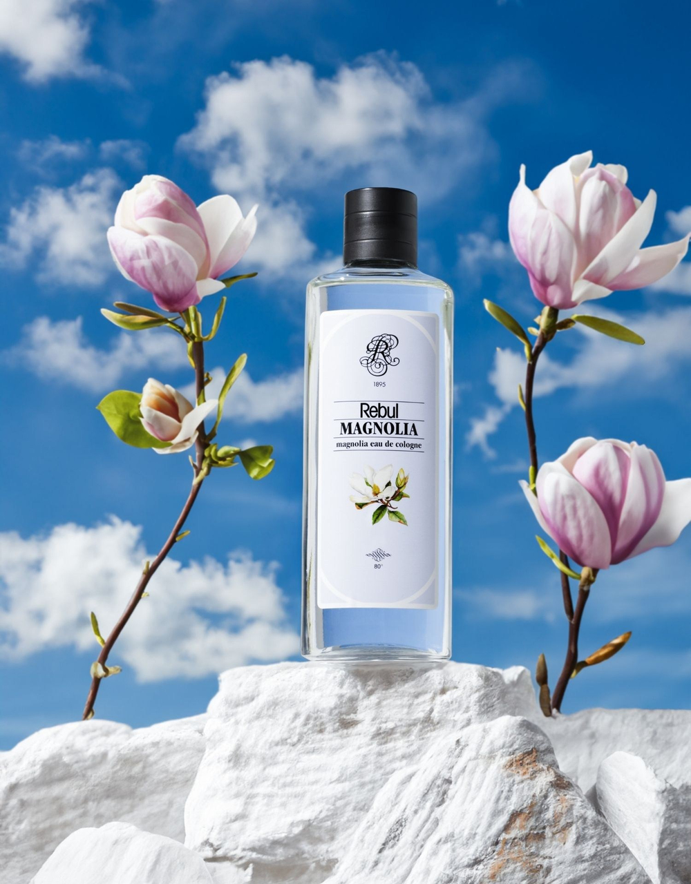Rebul Magnolia EDC Kolonya 250 ml Cam Şişe