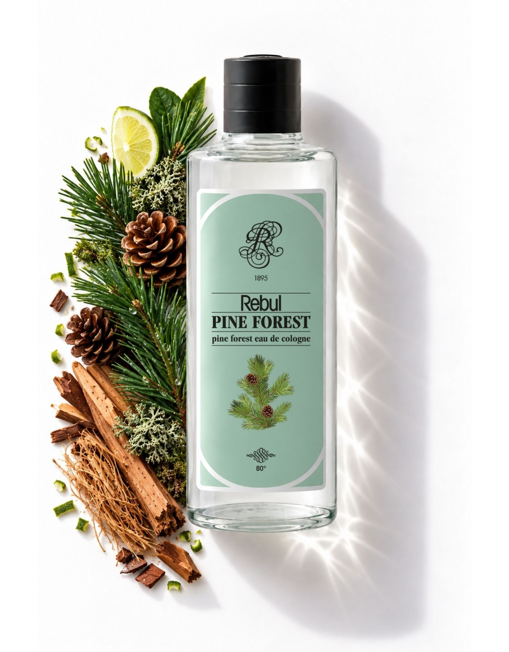 Rebul Pine Forest EDC Kolonya 250 ml Cam Şişe
