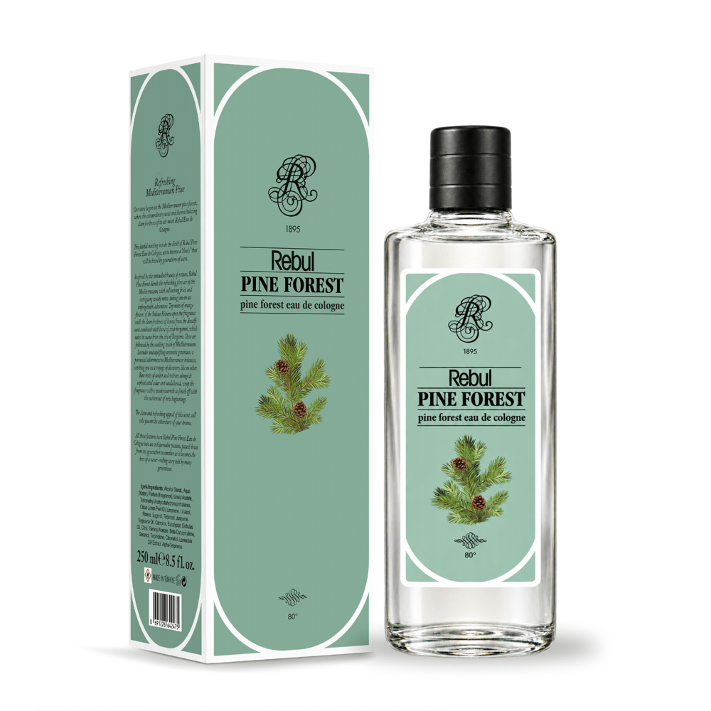 Rebul Pine Forest EDC Kolonya 250 ml Cam Şişe
