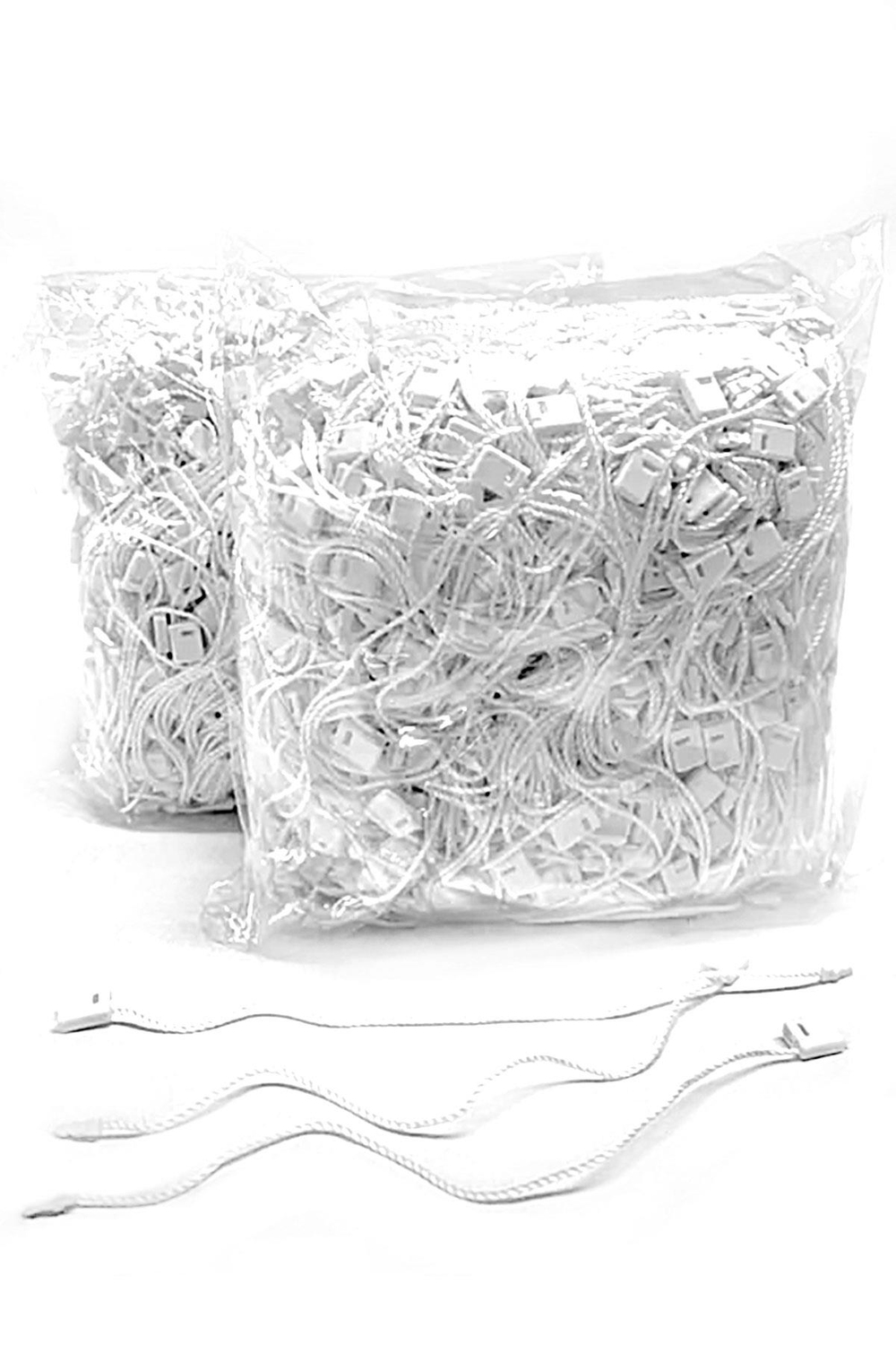 1000 Adet Beyaz Plastik Kilitli Etiket İpi B-0118-B