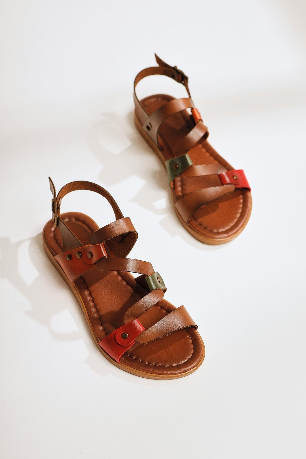 Hakiki Deri Ginta Taba Sandalet