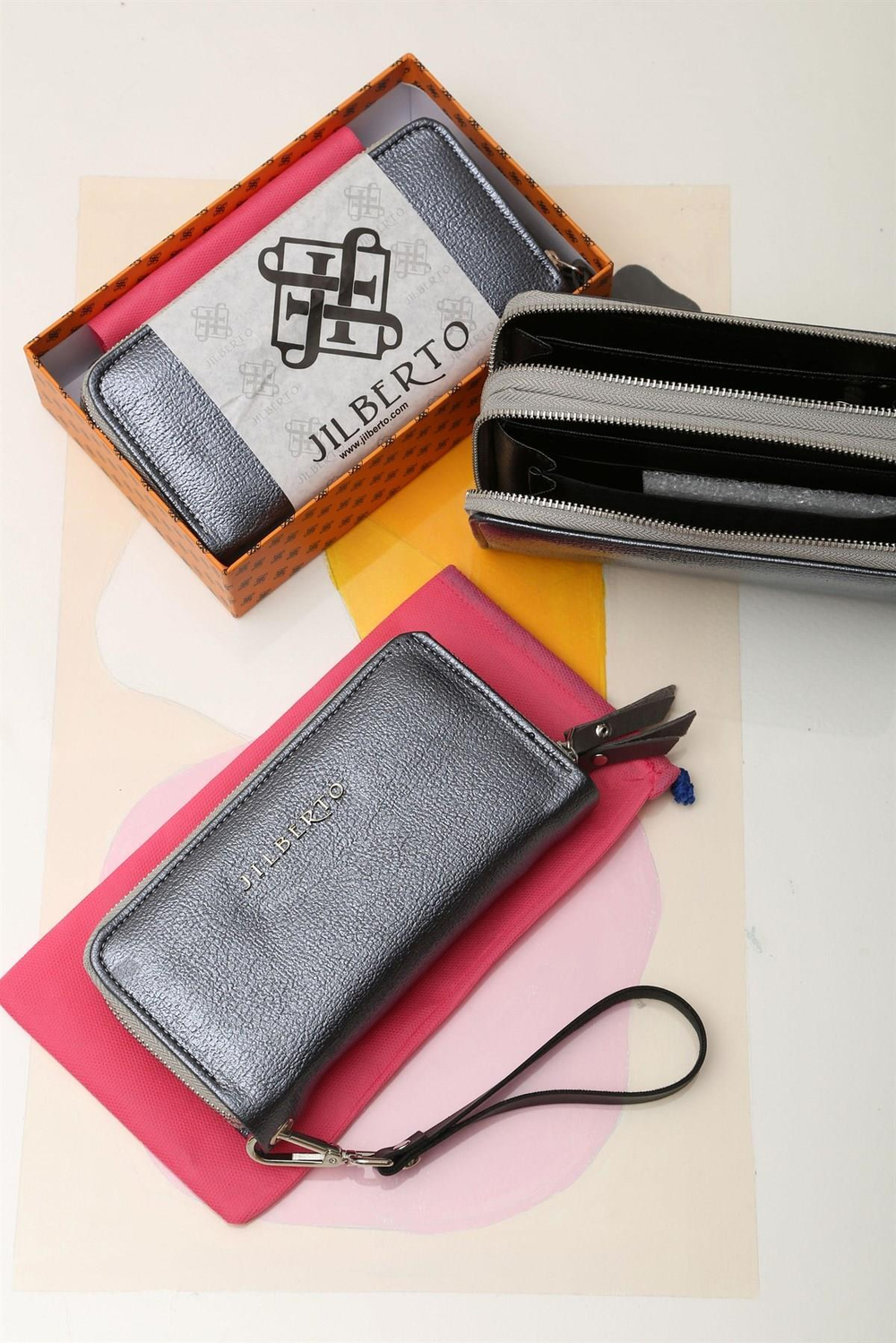 Kristina Gri Kadın Cüzdan