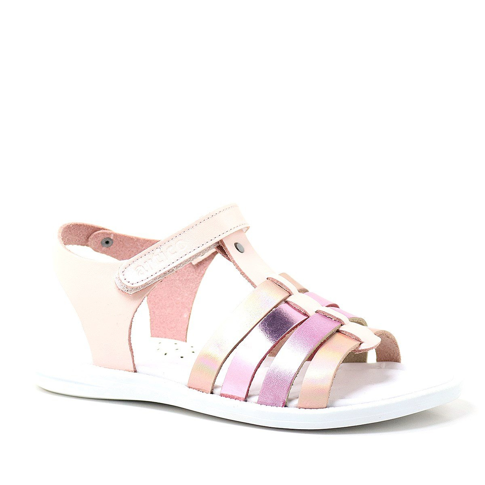 Artico Bellini Hakiki Deri Pembe Fuşya Vaketa Kız Çocuk Sandalet