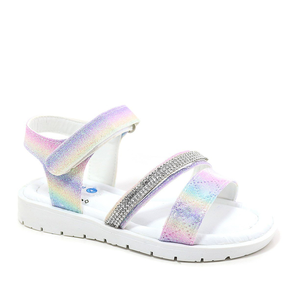 Artico Noumea Beyaz Pembe Mavi Kız Çocuk Sandalet