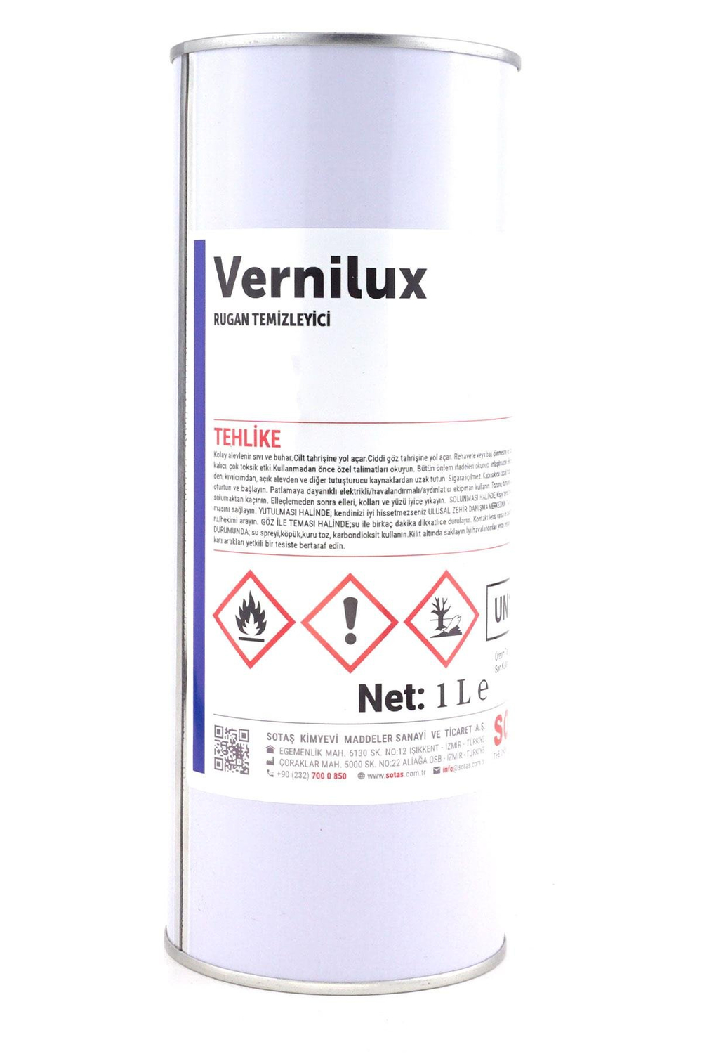 Duver Vernilux Profesyonel 1 Litre Rugan Temizleyici 