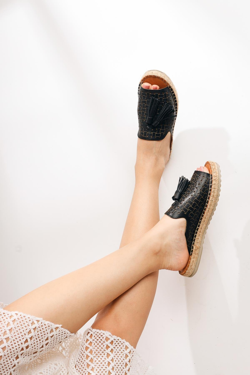 Hakiki Deri Carro Siyah Terlik