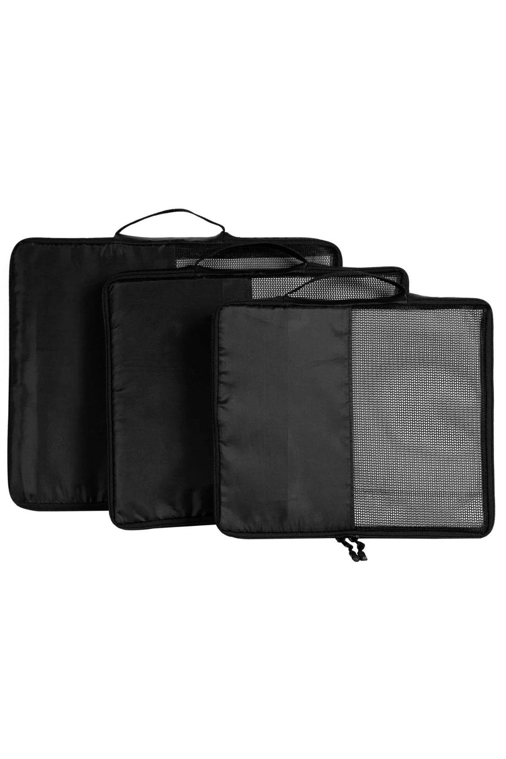 3'lü Siyah Valiz İçi Organizer Çanta Seti