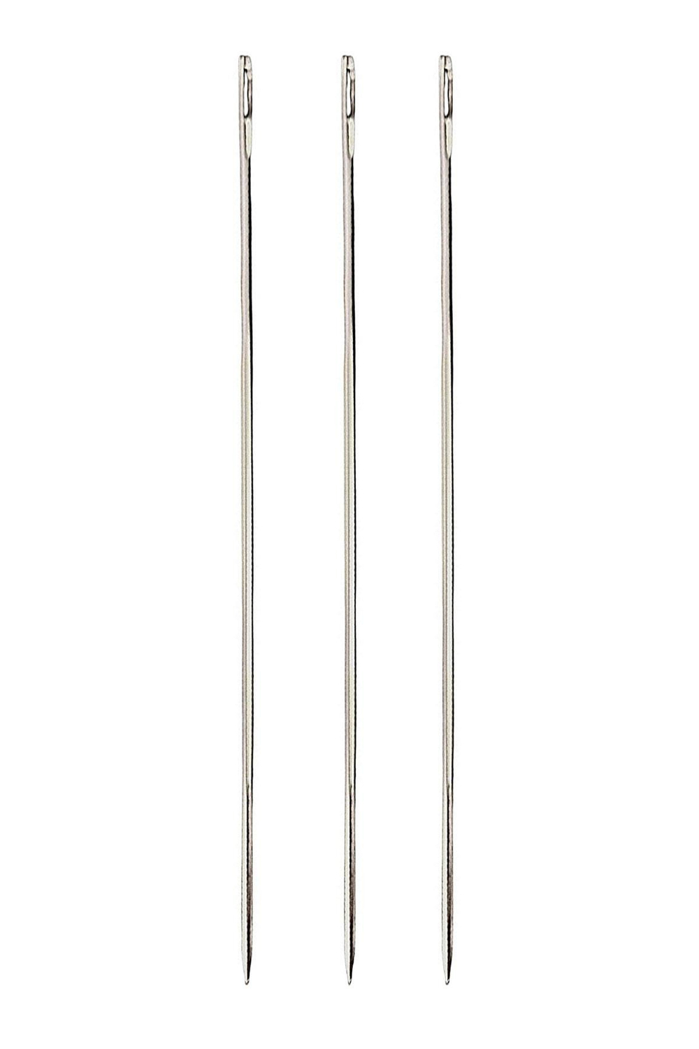 4 No 1,3 mm 15 Cm Uzun 3 Adet Çuvaldız Saraç El Dikiş İğnesi