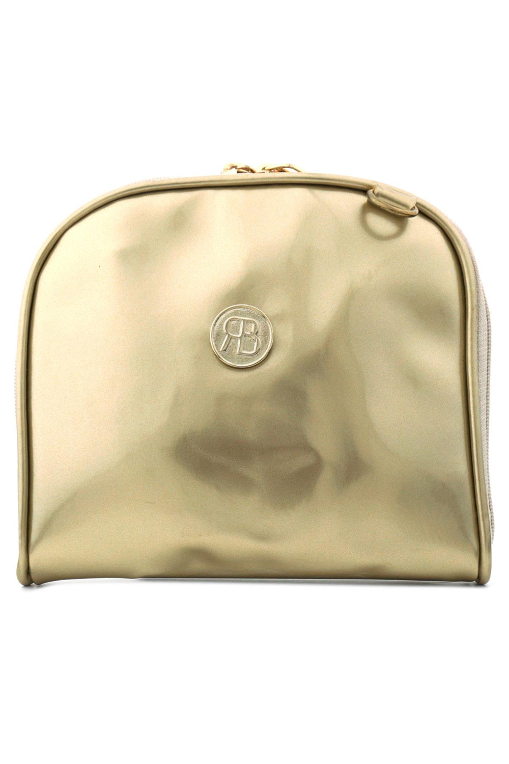 Altın Renkli Çift Ebat Portatif Alışveriş Çantası