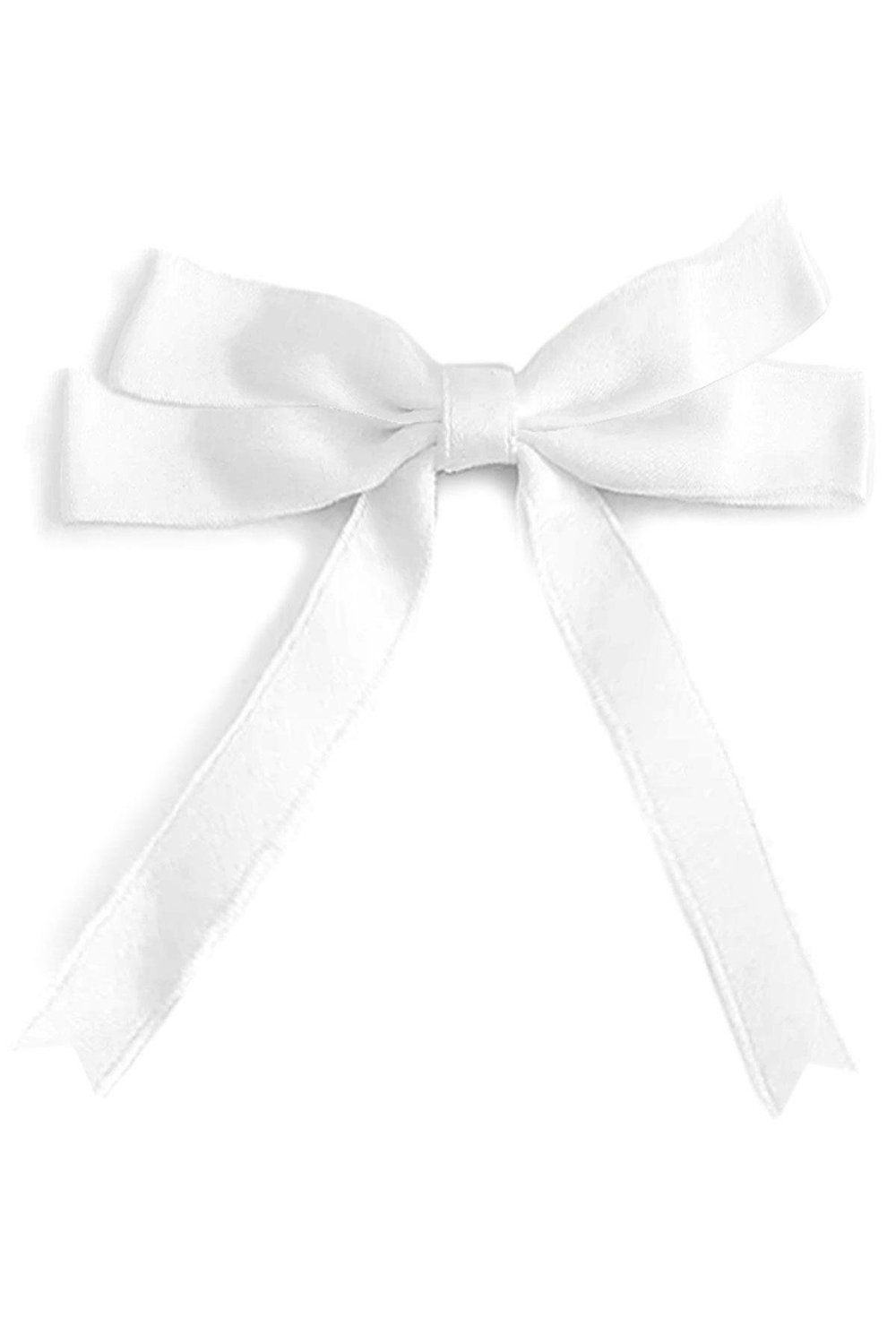 10 Adet Beyaz Saten Fiyonk Süsleme Küçük Kurdele Seti
