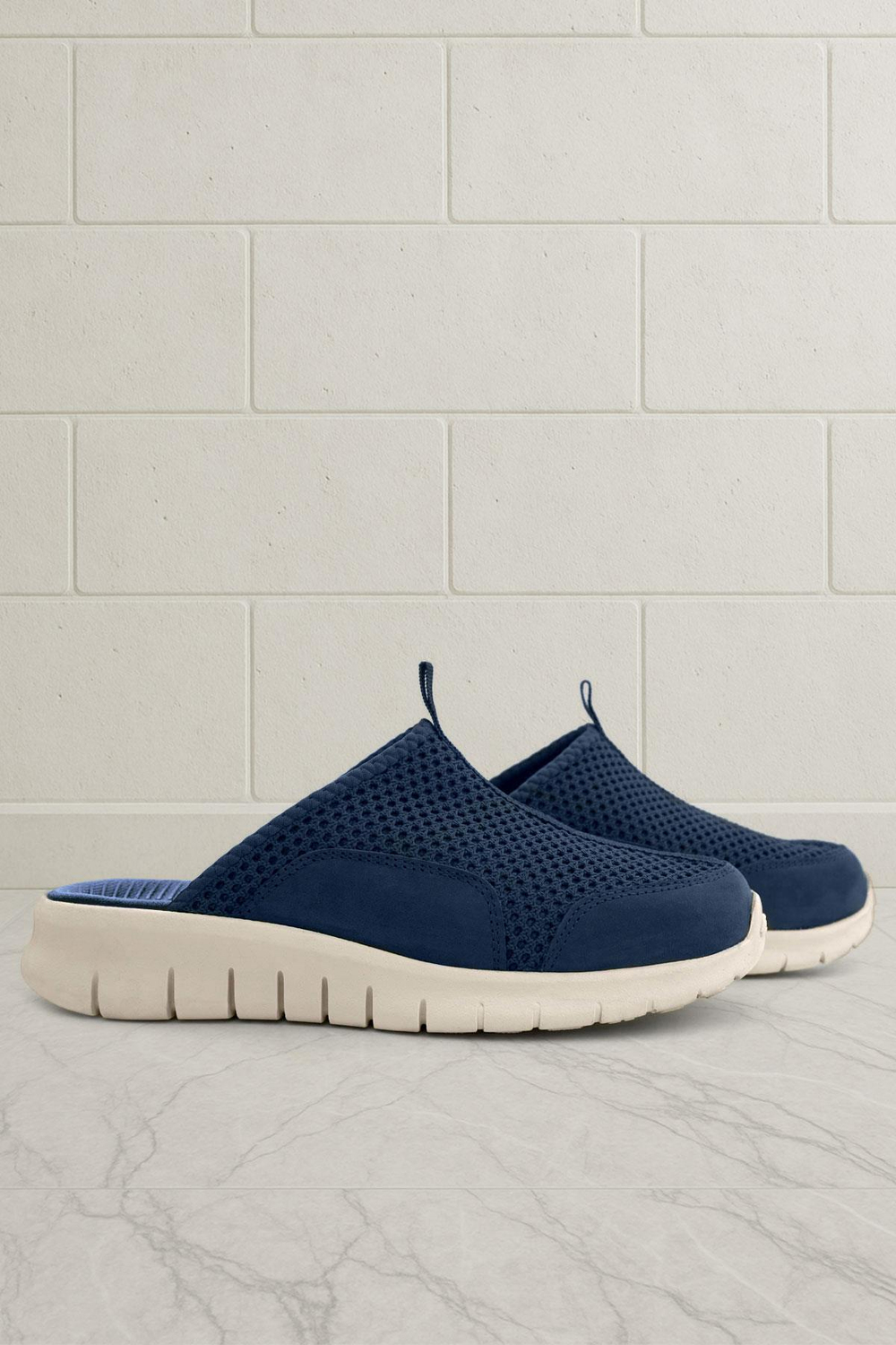 Heep Medikal Lacivert Krem Tabanlı Comfort Spor Terlik BT50-KLLKR.39