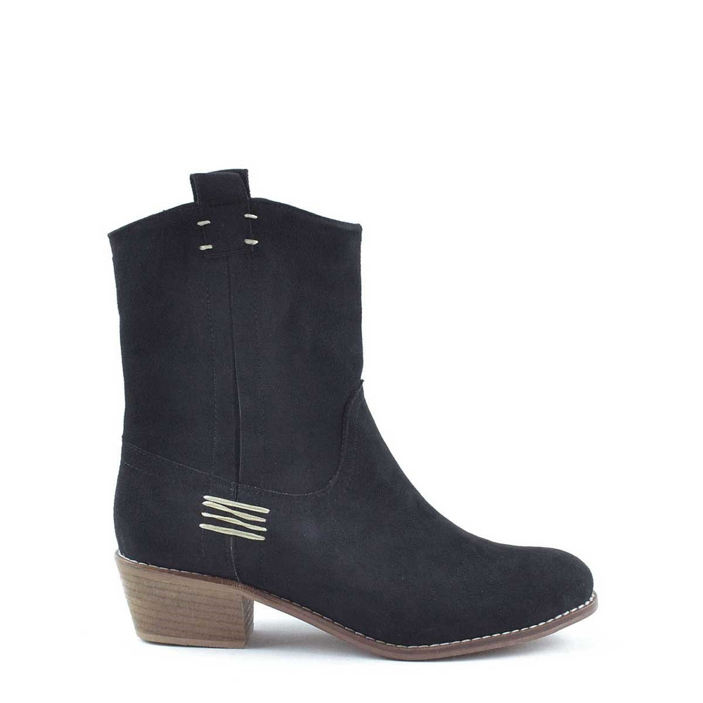 Lilah Siyah Kovboy Çizmesi - B9160-S