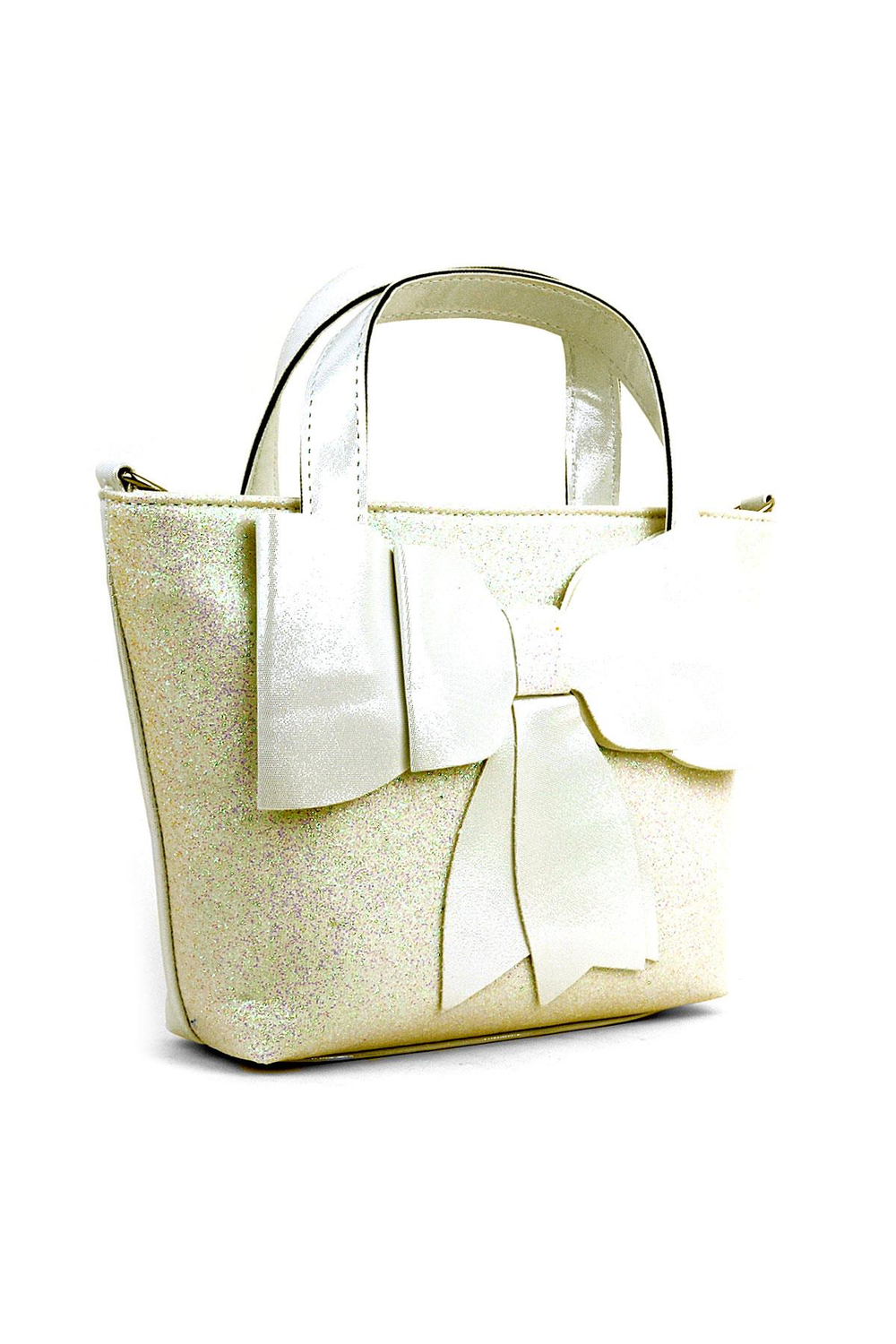 Kurdeleli Simli Gold Kız Çocuk Abiye Çanta